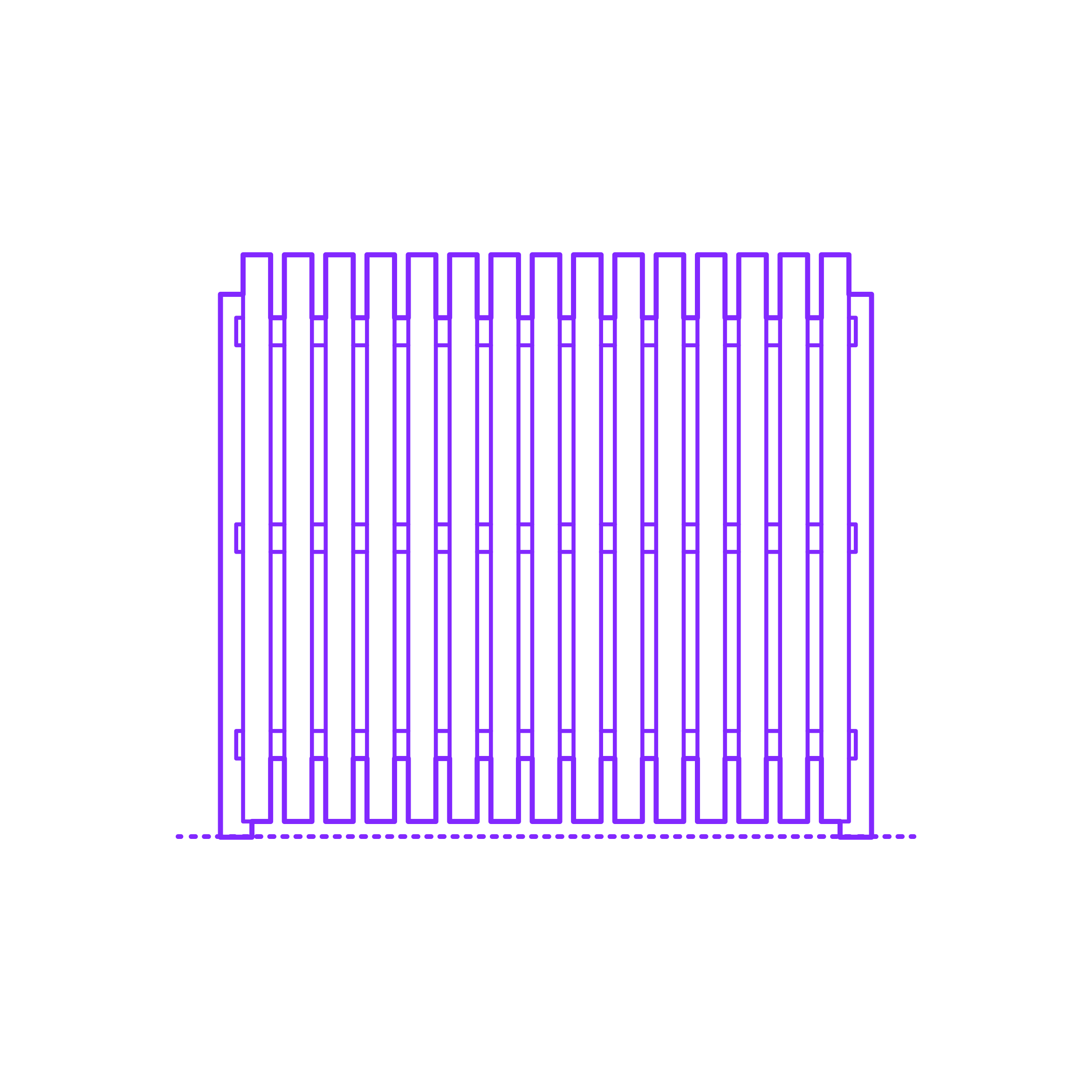 Buildings Fences Privacy Fence Semi Privacy Outline Svg Vector Free Vectors